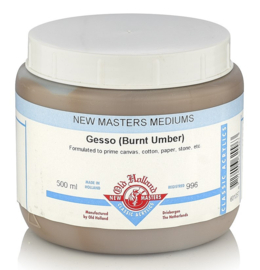 Newmasters Gesso Neutral Burnt Umber 500 ml