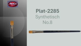 Artigo 2285 Synthetic plat zwarte korte steel No. 8  p/st