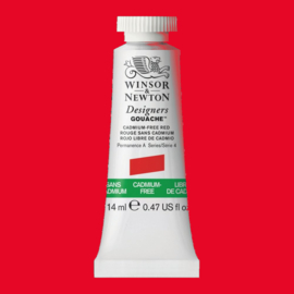 W&N Designers Gouache Cadmium FREE Red 901-serie 4