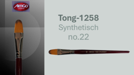 Artigo 1258 Synthetic kattentong- rode korte steel No. 22  p/st