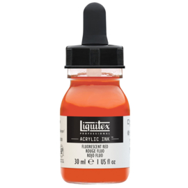 Liquitex Acrylic ink FLUORESCENT RED 30ml.