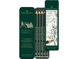 Faber Castell 9000 JUMBO 5 stuks in blikje