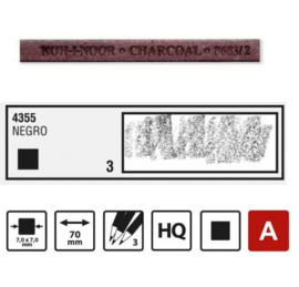 Koh-I-Noor Black drawing lead hard 4355/3 - ds. 18 stuks