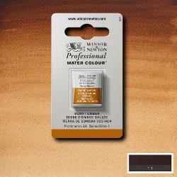 W&N Pro Water Colour ½ nap Burnt Umber S.1