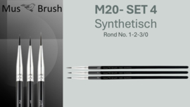 MusBrush Penseelset  M20~Set No.4 ( 3 -delig)