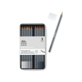 Winsor & Newton Grafietpotloden set 12 - MEDIUM