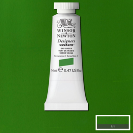 W&N Designers Gouache Sap green 599-serie 2