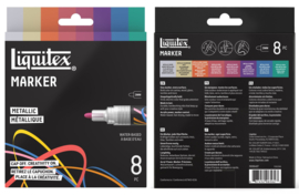 Liquitex Acrylic Marker 2mm Metallic set 8-delig