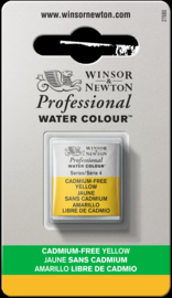 W&N Pro Water Colour ½ nap Cadmium FREE Yellow S.4