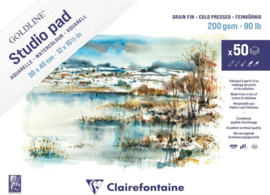 Clairefontaine Aquarelle Studio pad 30 x 40  cm 50 vel