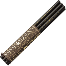 Viarco  Set van 6 zachte houtskoolpotloden Soft Carbon