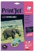 Clairefontaine CD/DVD label  A4 100 gr 20 vel