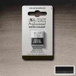 W&N Pro Water Colour ½ nap Ivory Black S.1