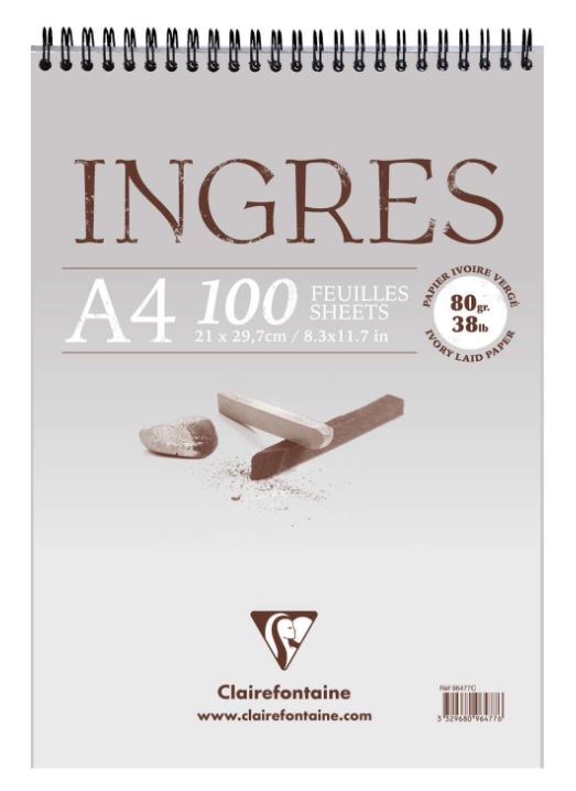 Claire Fontaine Ingres Pastelpapier  spiraal blok A4
