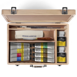 Winsor & Newton Galeria Acrylverf  wooden box