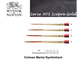 Winsor & Newton m. Sceptre Gold Serie 303 Sleper p/st. (prijs vanaf)
