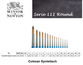Winsor & Newton Cotman Serie 111 Round/punt p/st. (prijs vanaf)