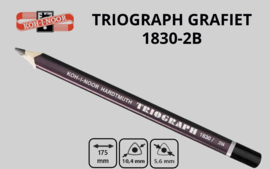 Koh-I-Noor TRIOGRAPH grafietpotlood 2B (per stuk)
