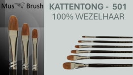 MusBrush 501 serie kattentong Wezelhaar p/st. (prijs vanaf)