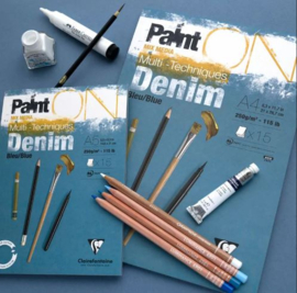 Clairefontaine Paint on - Multi-Techniques -DENIM-  A5