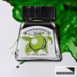 Winsor en Newton Drawing Inkt Apple Green 14ml.