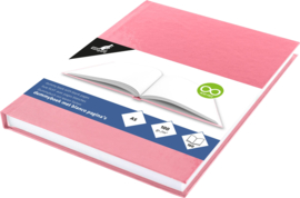 Dummy  A5 Wit papier- hard cover Roze 80 vel