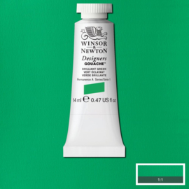 W&N Designers Gouache Briliant green 046-serie 1