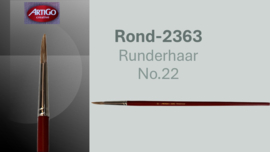 Penseel Artigo 2363 - Rond -Runderhaar - No.22 p/st