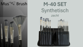 MusBrush Penseelset M40~18 delig Synthetisch in Etui