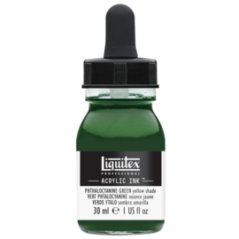 Liquitex Acrylic ink PHTHALOCYANINE GREEN (YELLOW SHADE) 30ml.