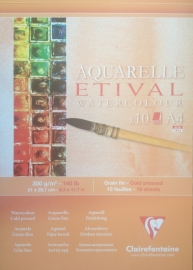 Clairefontaine Etival 300 grams Aquarelblok A3 10vel