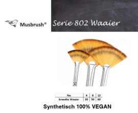 MusBrush  802 serie Waaier synthetisch p/st. (prijs vanaf)