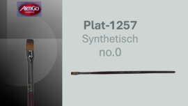 Artigo 1257 Synthetic plat rode korte steel No. 0  p/st