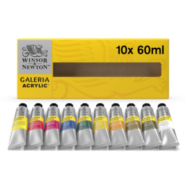 Winsor & Newton Galeria Acrylic set 10 tubes 60 ml