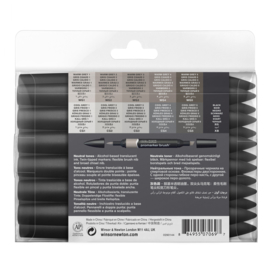 Brushmarker set 12 + 1 gratis Neutral  tones