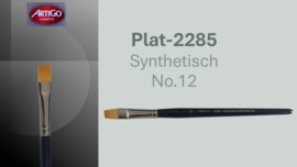 Artigo 2285 Synthetic plat zwarte korte steel No. 12  p/st