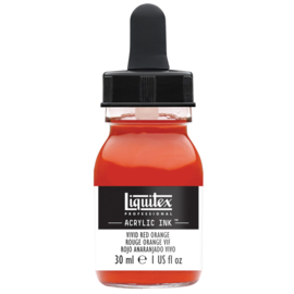 Liquitex Acrylic ink VIVID RED ORANGE 30ml.