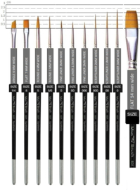 MusBrush-serie 601 fine detail -SET- 11 delig