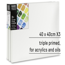 Liquitex Basics Canvas Set 3 stuks 40 x 40 cm