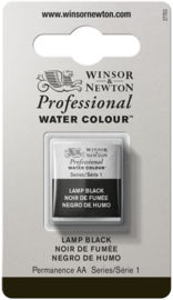 W&N Pro Water Colour ½ nap Lamp Black S.1