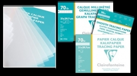 Clairfontaine kalkpapier blok A4 90 grams 50 vel