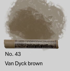 Koh-I-Noor Extra soft pastel No. 43 Van Dyck Brown