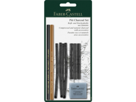 Faber-Castell houtskool Pitt  set 10 delig