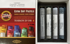 Extra soft pastel Set 4  grijstinten