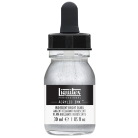 Liquitex Acrylic ink IRIDESCENT BRIGHT SILVER 30ml.