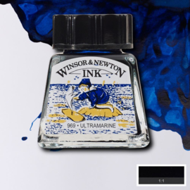 Winsor en Newton  Drawing Inkt Ultramarine