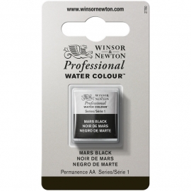 W&N Pro Water Colour ½ nap Mars Black S.1