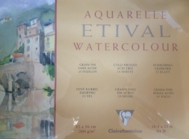 Clairefontaine Aquarelblok 200 grams Etival  42x56cm 25 vel