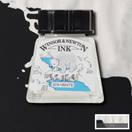 Winsor en Newton Drawing Inkt White 14ml.