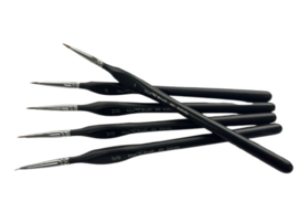 MusBrush Serie 401 round/fine Kolinsky Set 5 Delig